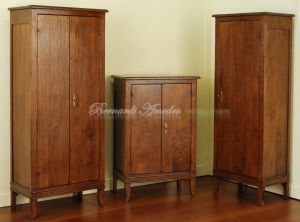 Solid walnut cabinets made in different sizes suitable as cabinets, pantry furniture and shoe racks