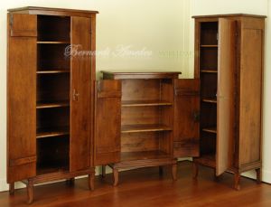 Solid walnut cabinets made in different sizes suitable as cabinets, pantry furniture and shoe racks