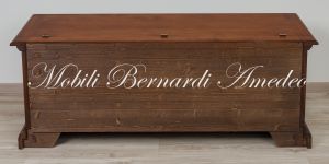 Classic style chest made of solid walnut wood, length 140 cm