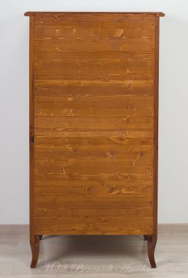 Cassettiera settimanale stile classico realizzata in legno massiccio - vista posteriore