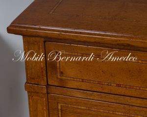 Cassettone Noce Massiccio Intarsio Bois De Rose 14