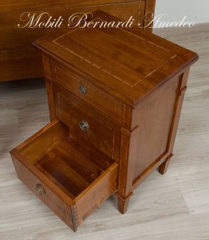 Comodini Noce Massiccio Intarsio Bois De Rose 07