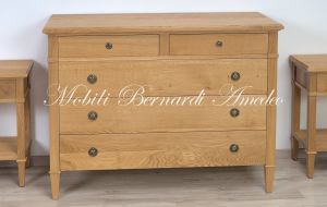 Cassettone Rovere Massello 5 Cassetti 03a