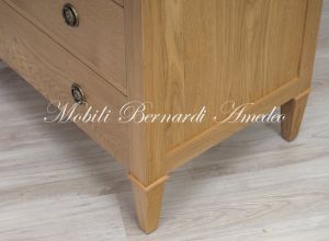 Cassettone Rovere Massello 5 Cassetti 06