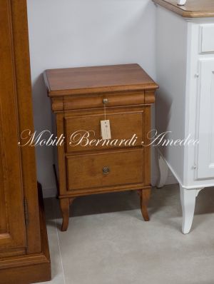 CO05 B Walnut Bedside Table with Shaped Drawer 11