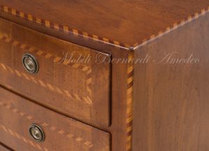 Cassettone Classico Noce Massello Panciuto Grande 10