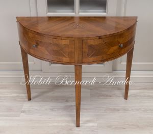 Consol Mezzaluna Inlaid Walnut 02