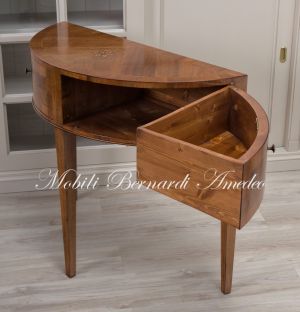Consol Mezzaluna Inlaid Walnut 06