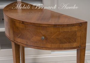 Consol Mezzaluna Inlaid Walnut 08
