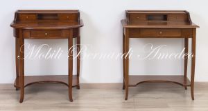 Consol desks in solid walnut classic style