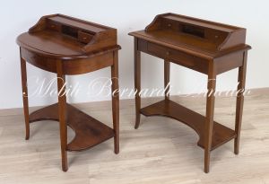 Consol desks in solid walnut classic style