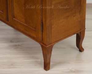 Pantry cupboard in national walnut wood with classic style reproduction inlay