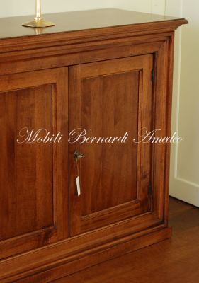 Credenza in legno di noce con 4 ante senza cassetti cm 200