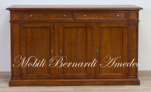 Madia credenza in legno massiccio tipo arte povera fatta a mano