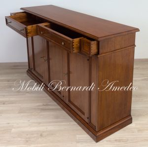 Madia credenza in legno massiccio tipo arte povera fatta a mano