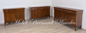 Reproductions of classic Louis Philippe style sideboards handcrafted in walnut wood