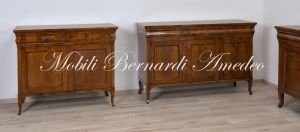 Reproductions of classic Louis Philippe style sideboards handcrafted in walnut wood