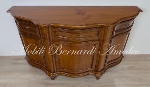 Credenza Legno Massello Ciliegio Classica Sagomata 02