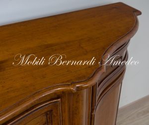 Credenza Legno Massello Ciliegio Classica Sagomata 03b