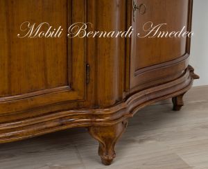 Credenza Legno Massello Ciliegio Classica Sagomata 04