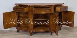 Credenza Legno Massello Ciliegio Classica Sagomata 06