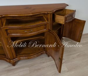 Credenza Legno Massello Ciliegio Classica Sagomata 07