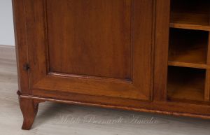 Classic style solid wood bottle holder sideboard with central rack for bottles - wine cellar - bar cabinet