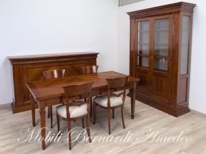 Classic style living room furniture with inlays handcrafted in Italy