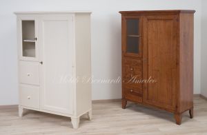 Mobili dispensa in legno massello stile rustico - country con finiture personalizzabili dal cliente
