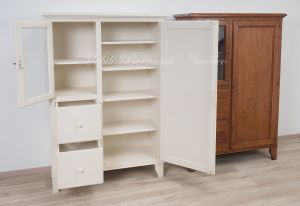 Mobili dispensa in legno massello stile rustico - country con finiture personalizzabili dal cliente
