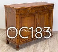 Credenza antica in noce mielato gambe a cipolla