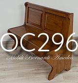 OC296 Panca rovere massello con contenitore