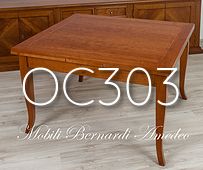 OC303 Tavolo classico allungabile ciliegio 130x120 cm