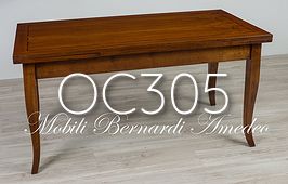 Tavolo classico in noce 160x80 prolunghe da 50 cm