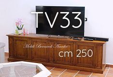 Credenza bassa porta Tv 4 ante cm 250 stile classico Credenza bassa porta Tv 4 ante cm 250 stile classico