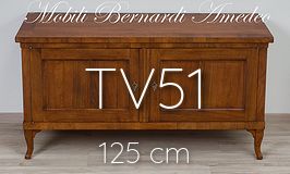 Credenzina bassa stile classico 2 ante in noce 125 cm Credenzina bassa stile classico 2 ante in noce 125 cm