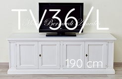 Mobile porta Tv laccato bianco 4 ante 190 cm