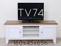 Mobile per Tv in stile country con top in rovere