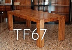 Modern table in solid olive wood 220x100 cm