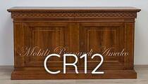 Credenza in noce massello con intarsio