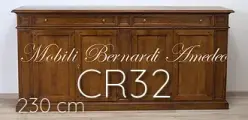 Credenza in noce massello 4 ante