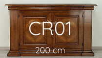 Credenzone in noce massello con intarsi CR01 Credenzone in noce massello con intarsi CR01