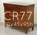 Credenza in noce massiccio 2 ante 2 cassetti sagomati