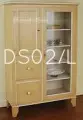 Dispensa in legno massello dipinto bicolore