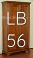 Libreria a 2 ante con gambe a mensola