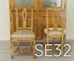 Sedia barocca con seduta imbottita