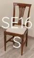Sedia classica in noce con gambe a spillo