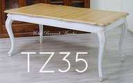 Tavolo gambe curve intagliate piano in noce nazionale Tavolo gambe curve intagliate piano in noce nazionale