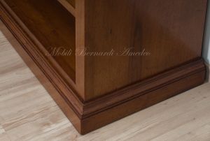 Scaffalatura libreria in legno stile classico con ripiani spostabili