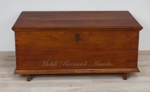 Chest - original restored chest in solid cherry with working antique lock